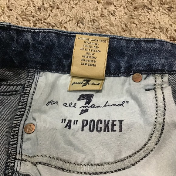 7 For All Mankind Women's Jeans size 29w Bootcut Y2K Great Details - Picture 11 of 14